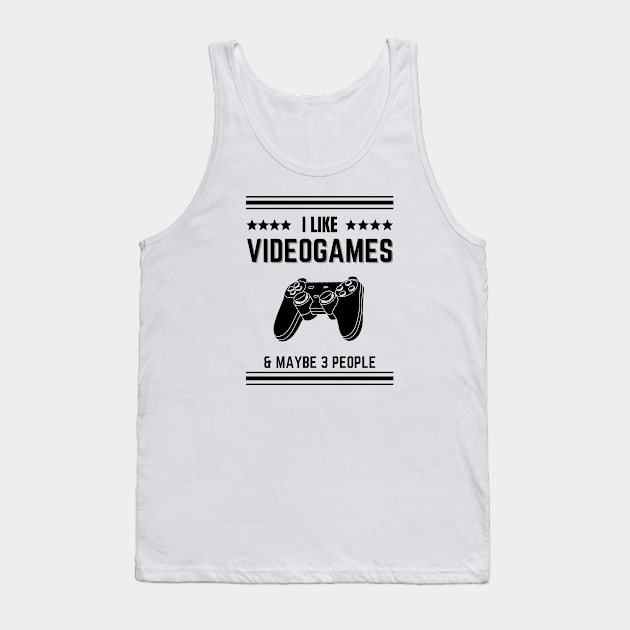 I like gaming and maybe 3 people Tank Top by medd.art